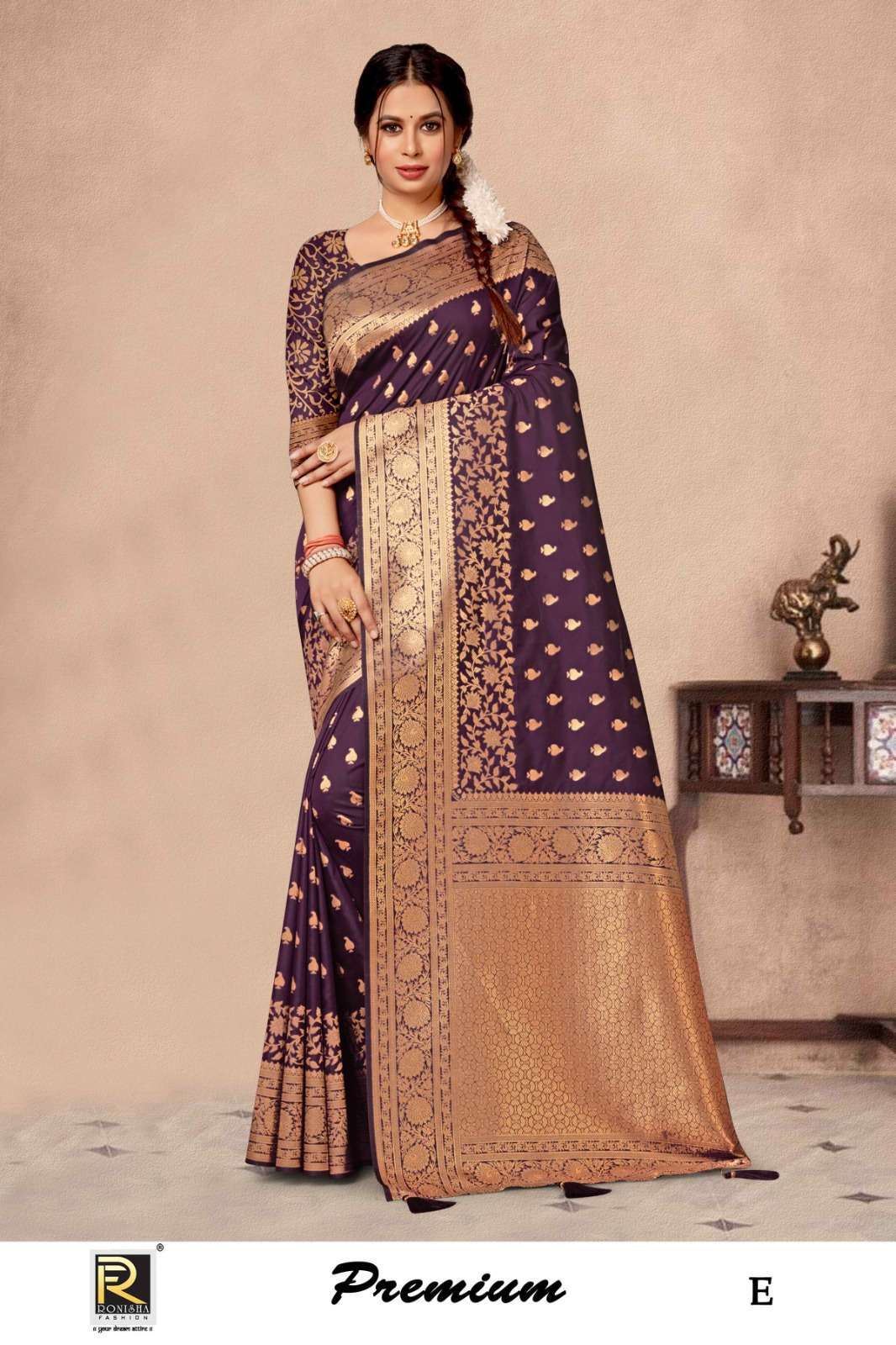 Ronisha Premium Banarasi Silk Wholesale Saree Surat