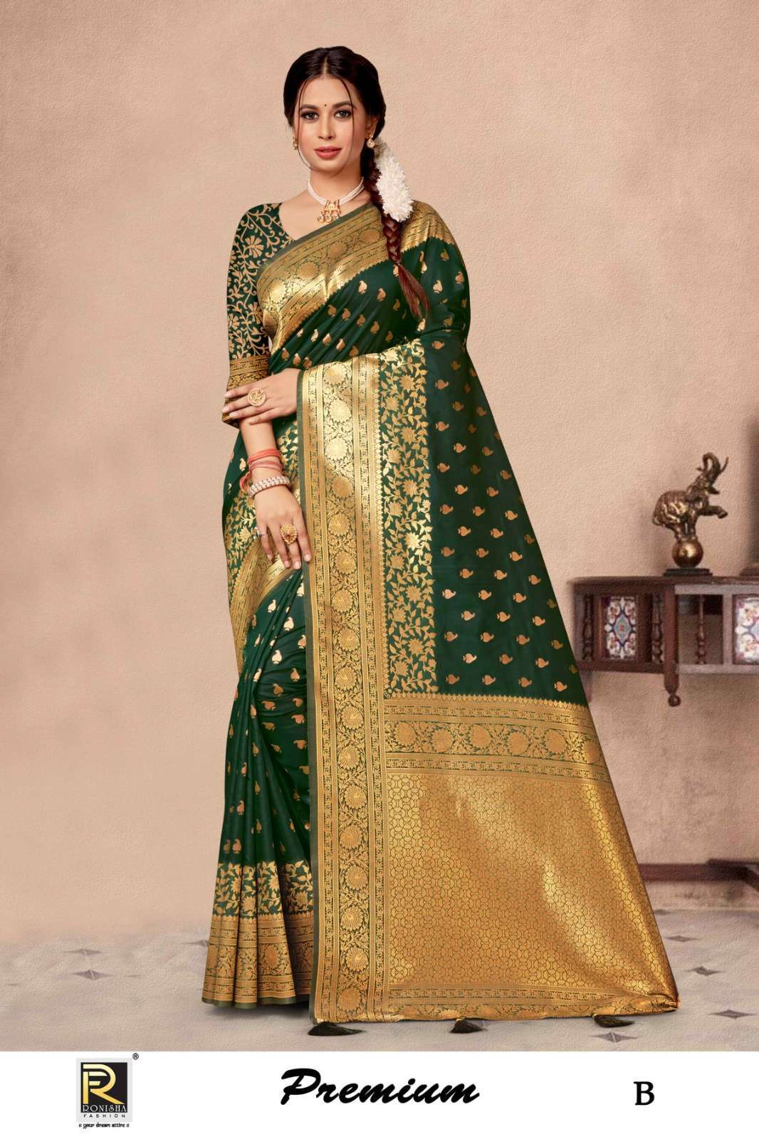 Ronisha Premium Banarasi Silk Wholesale Saree Surat