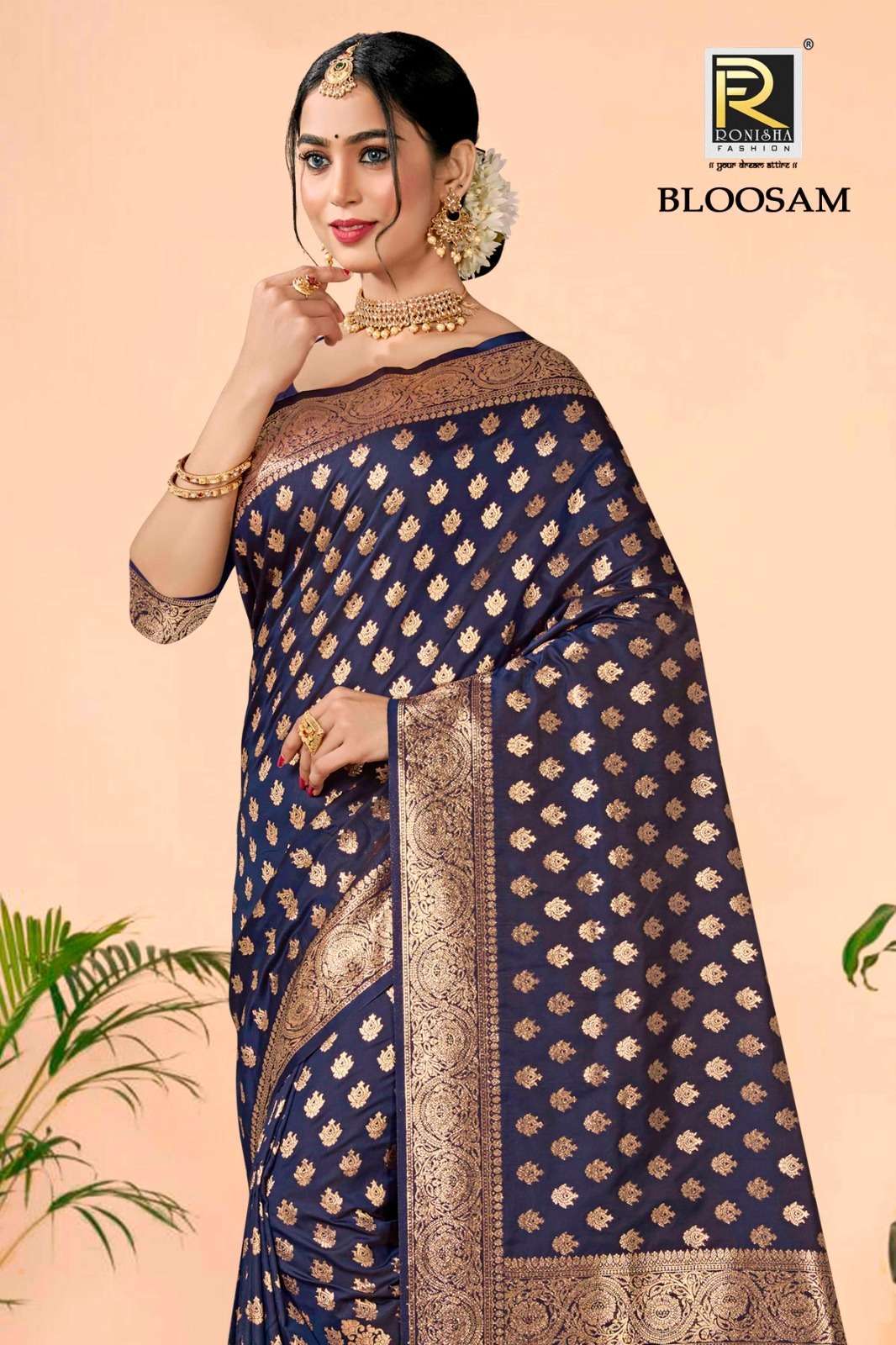 Ronisha Bloosam Banarasi Silk Surat Silk Saree Market