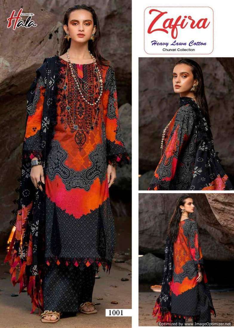 Hala Zafira Vol Heavy Lawn Cotton Surat Dress Materials Manufacturers