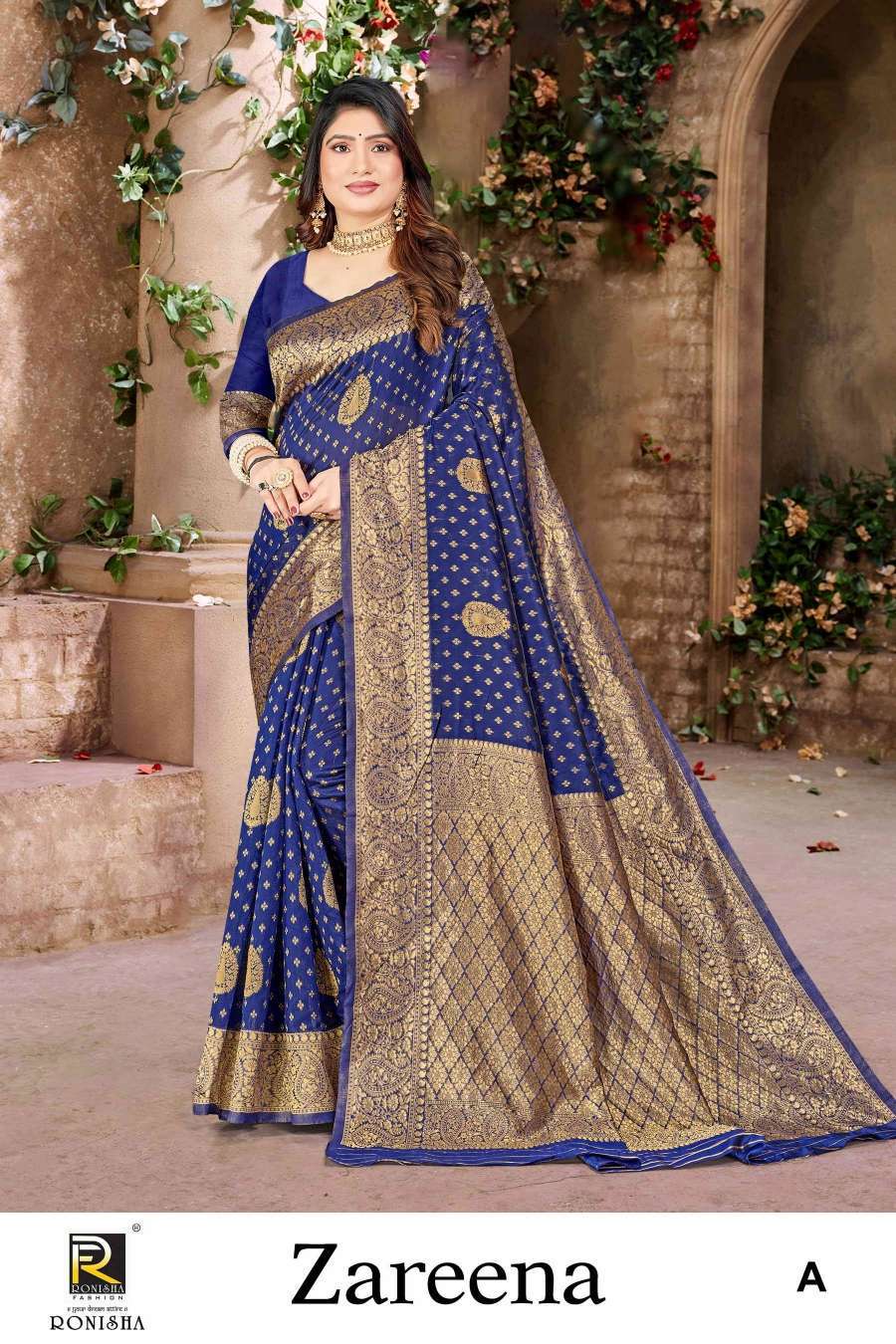 Ronisha Zareena Banarasi Silk Surat Saree Market