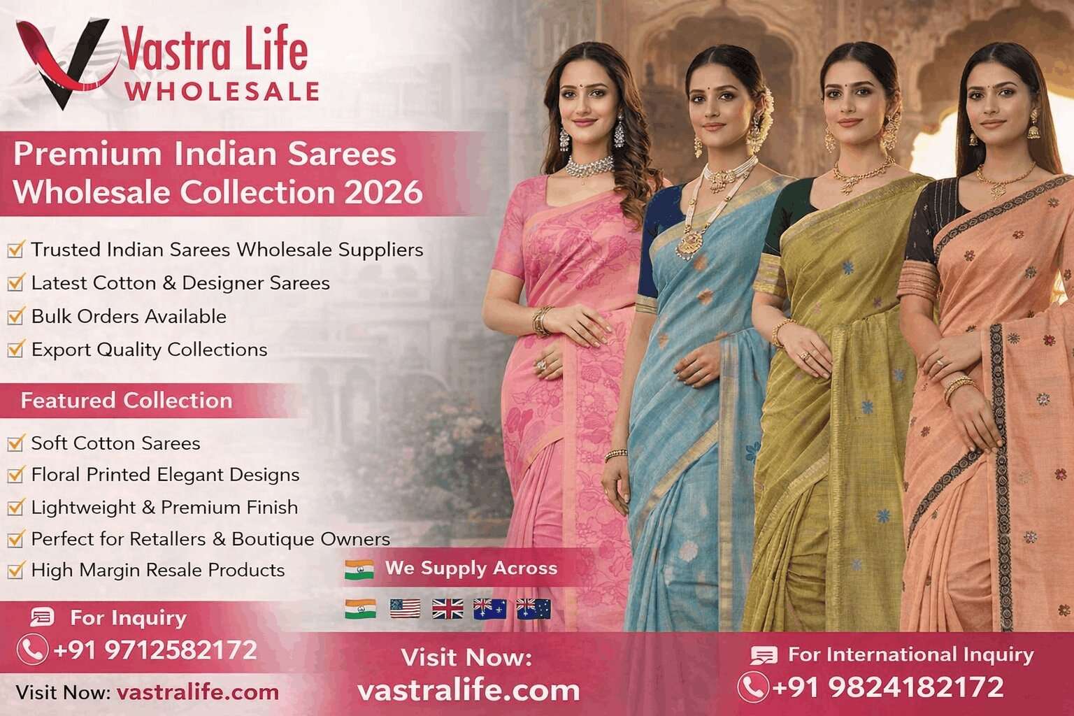 Indian Sarees Wholesale Suppliers – Complete 2026 Guide for Global Buyers