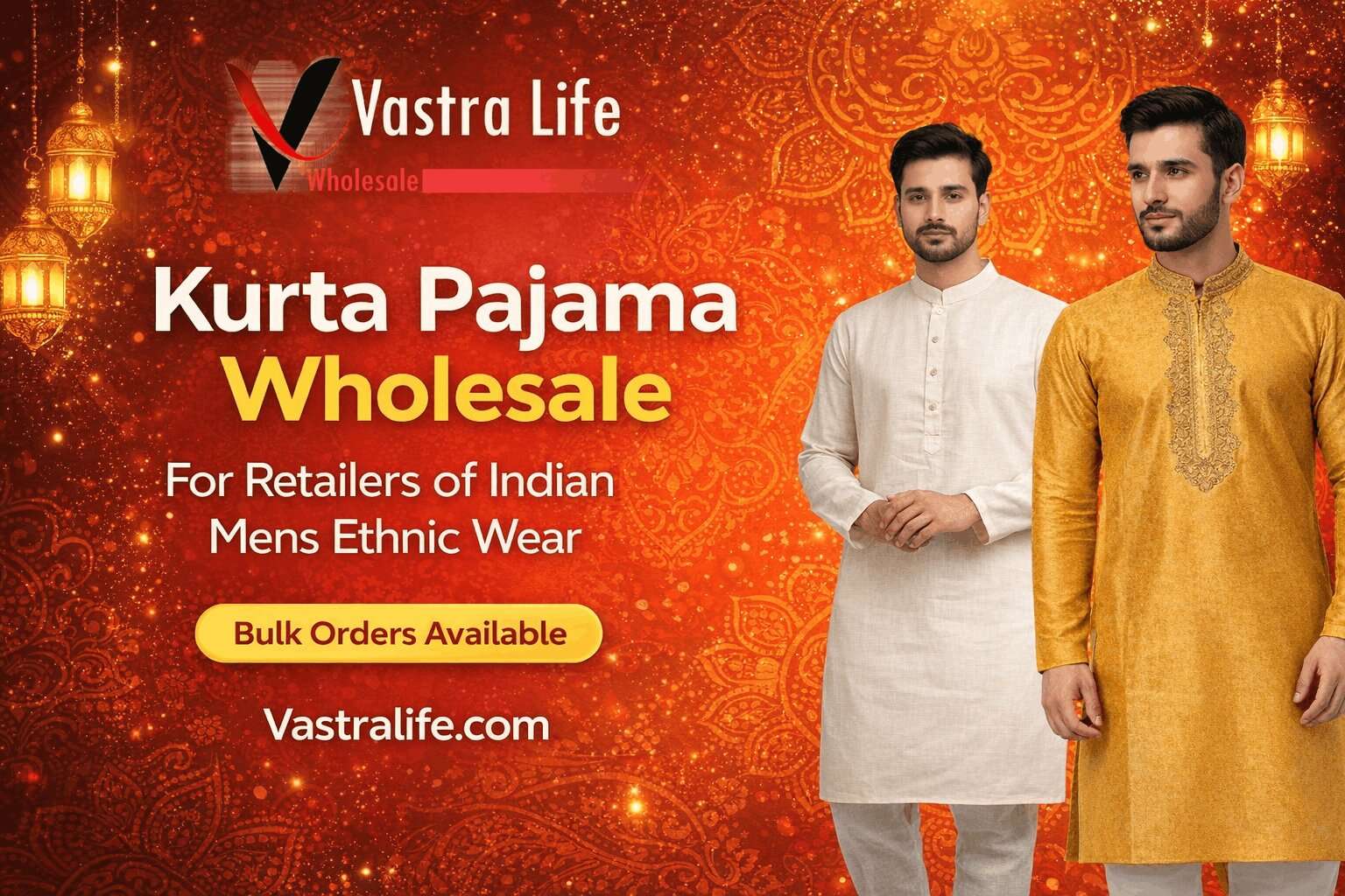 Kurta Pajama Wholesale for Retailers | Cotton & Designer Mens Kurtas – Vastralife