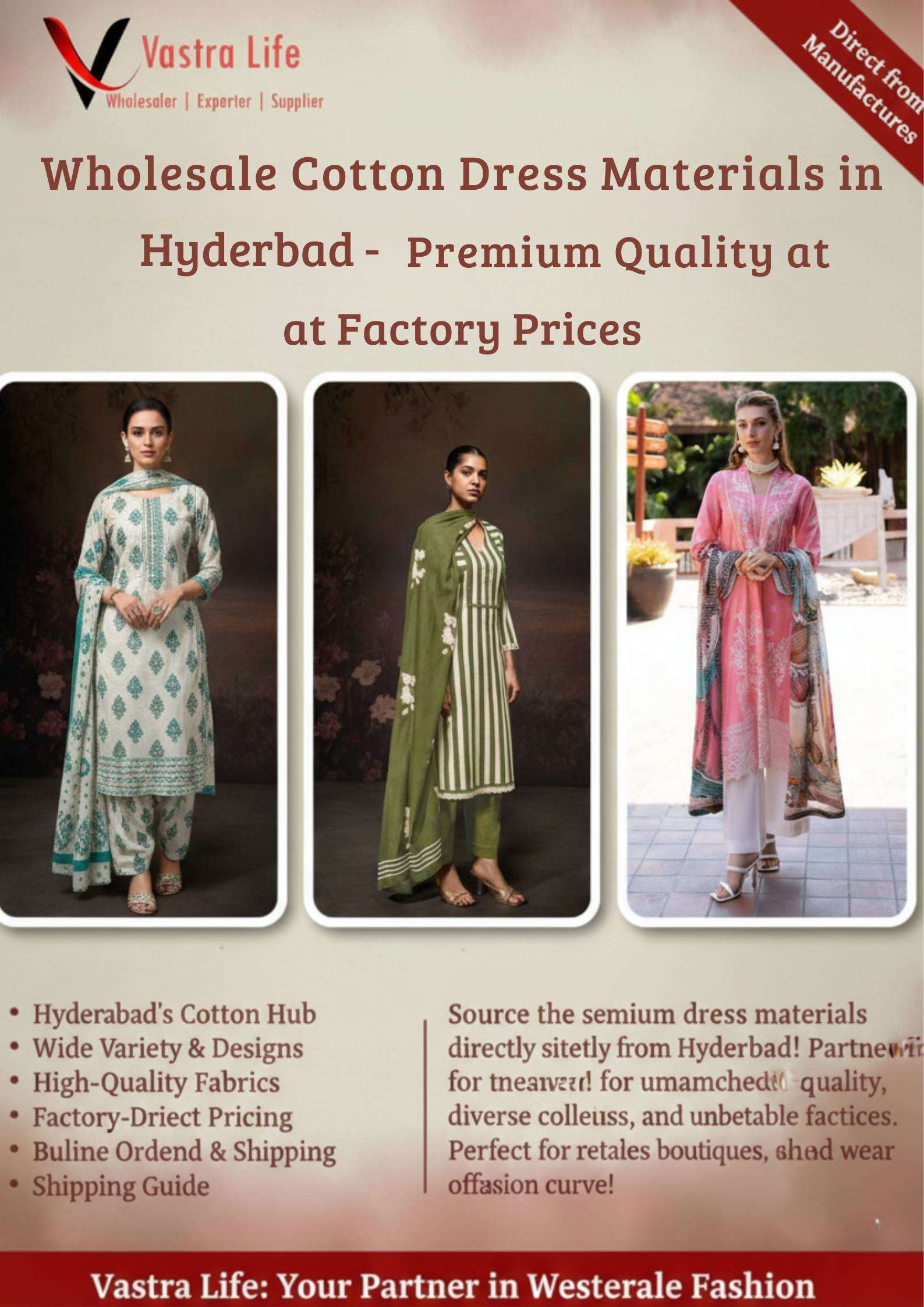 Wholesale Cotton Dress Materials in Hyderabad – Premium Quality at Factory Prices