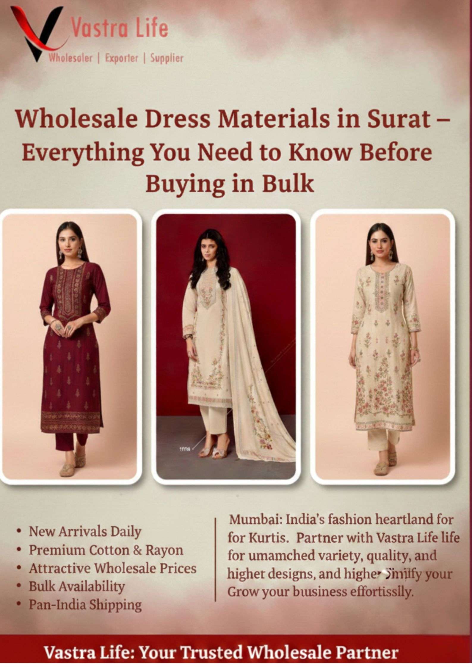 Wholesale Dress Materials in Surat – Everything You Need to Know Before Buying in Bulk