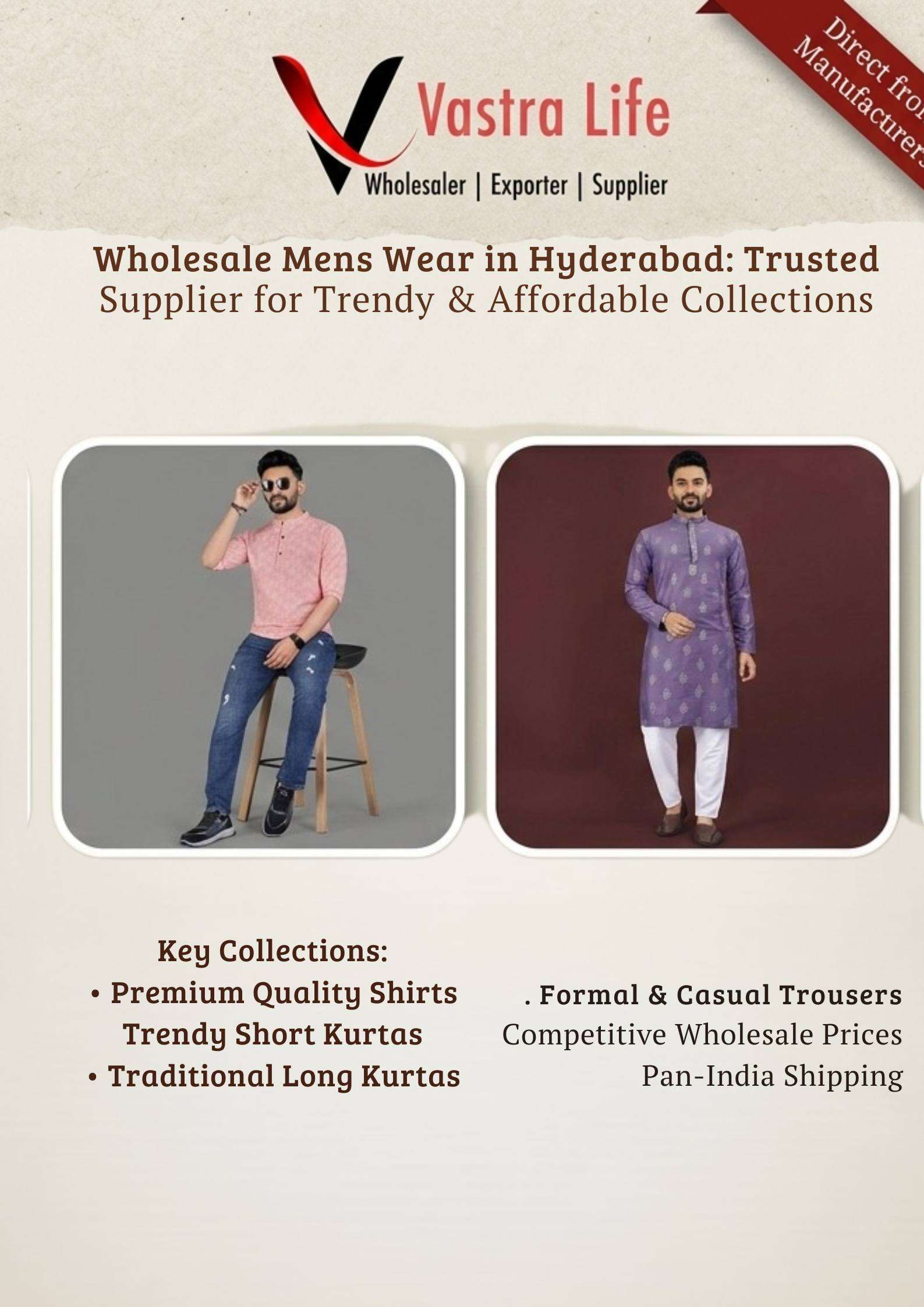 Wholesale Mens Wear in Hyderabad: Trusted Supplier for Trendy & Affordable Collections