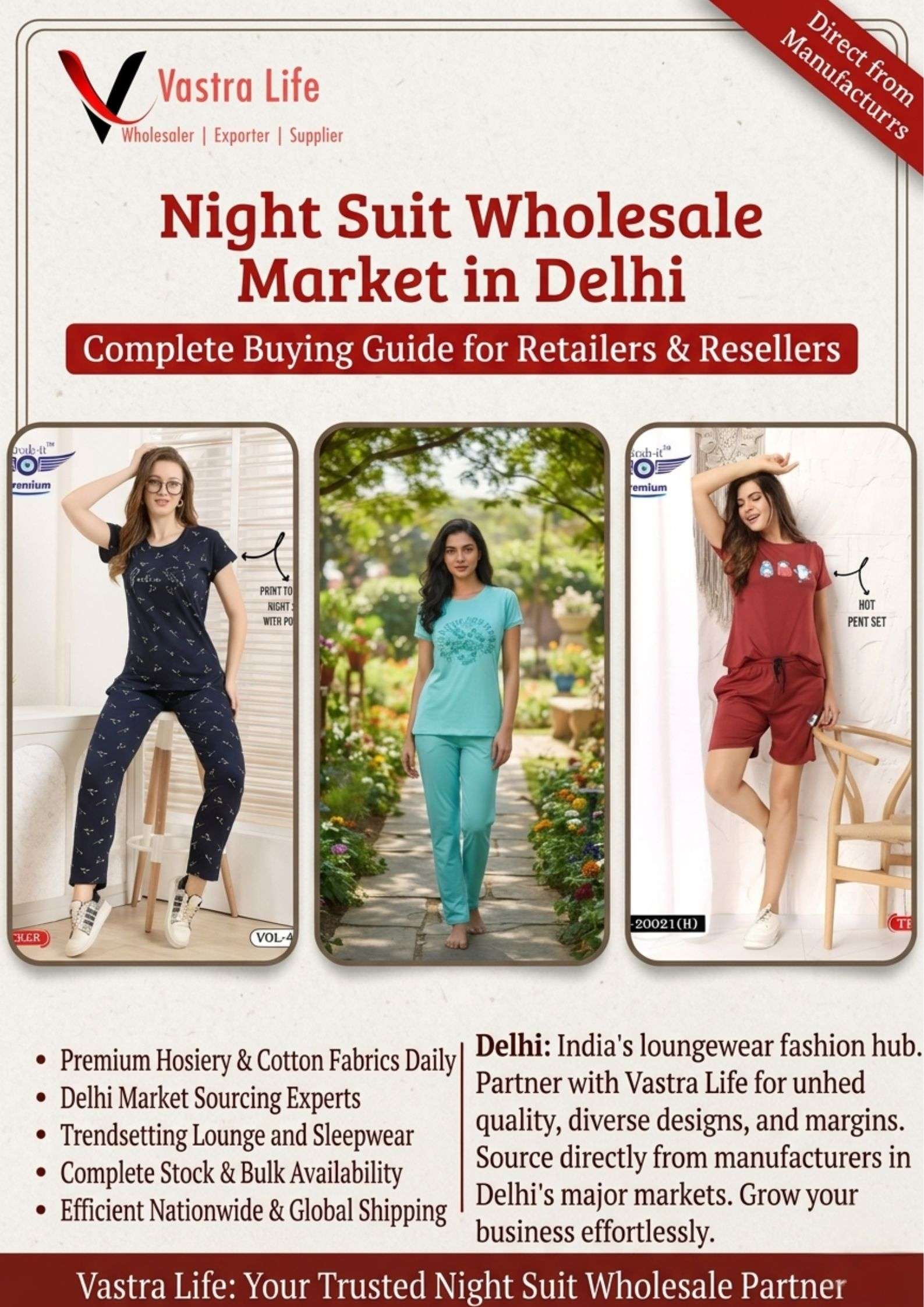 Night Suit Wholesale Market in Delhi – Complete Buying Guide for Retailers