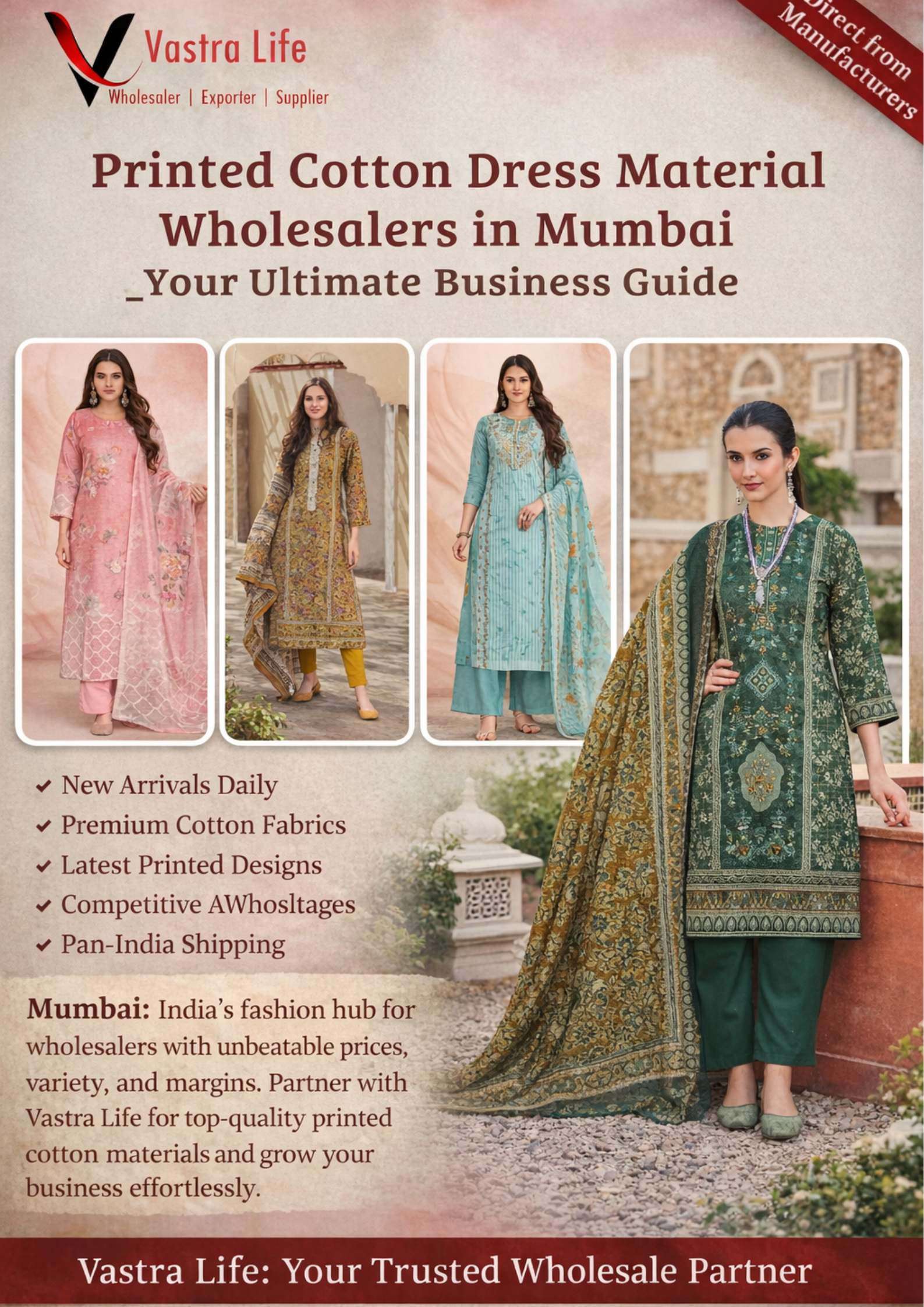 Printed Cotton Dress Material Wholesalers in Mumbai – Complete Wholesale Buying Guide