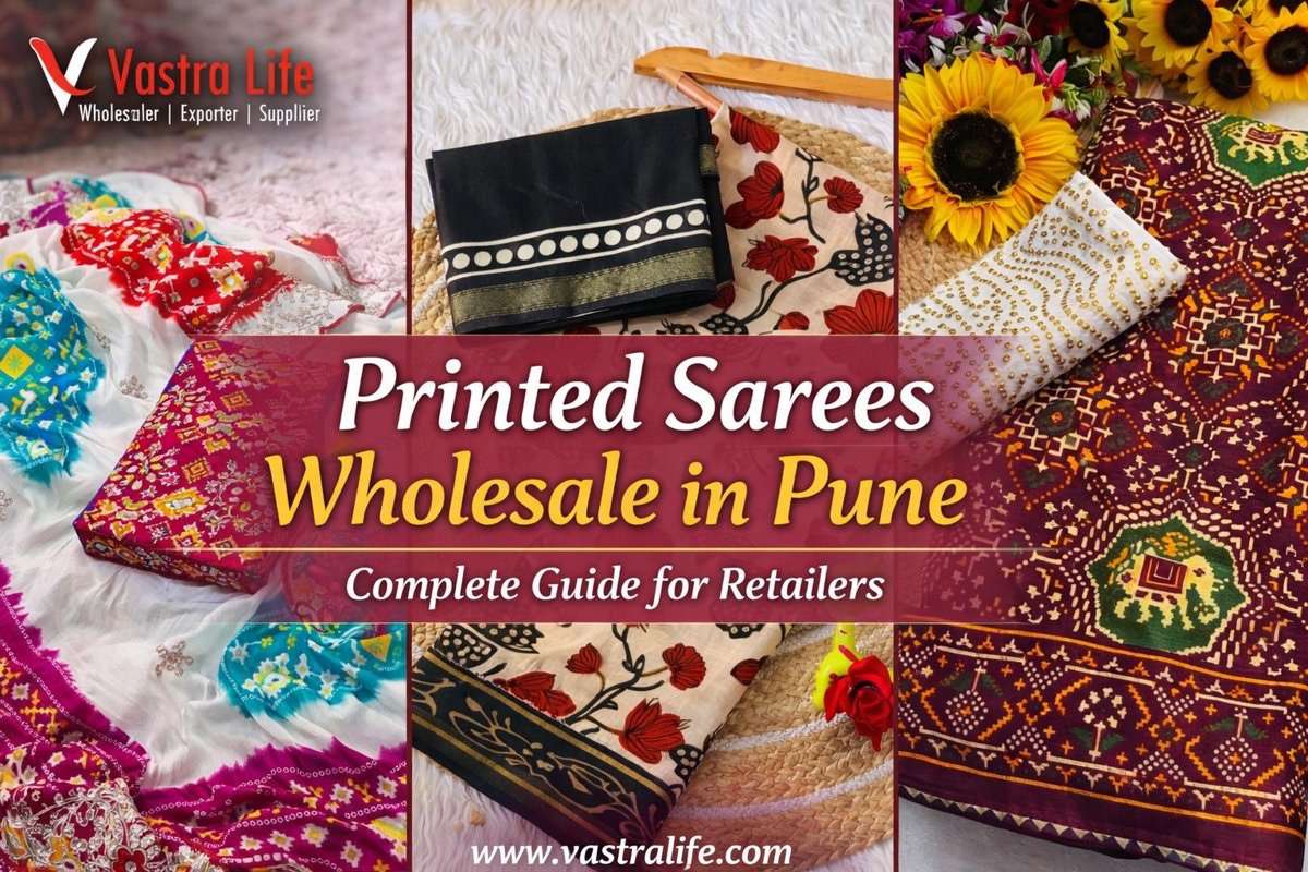 Printed Sarees Wholesale in Pune – Complete Guide for Retailers