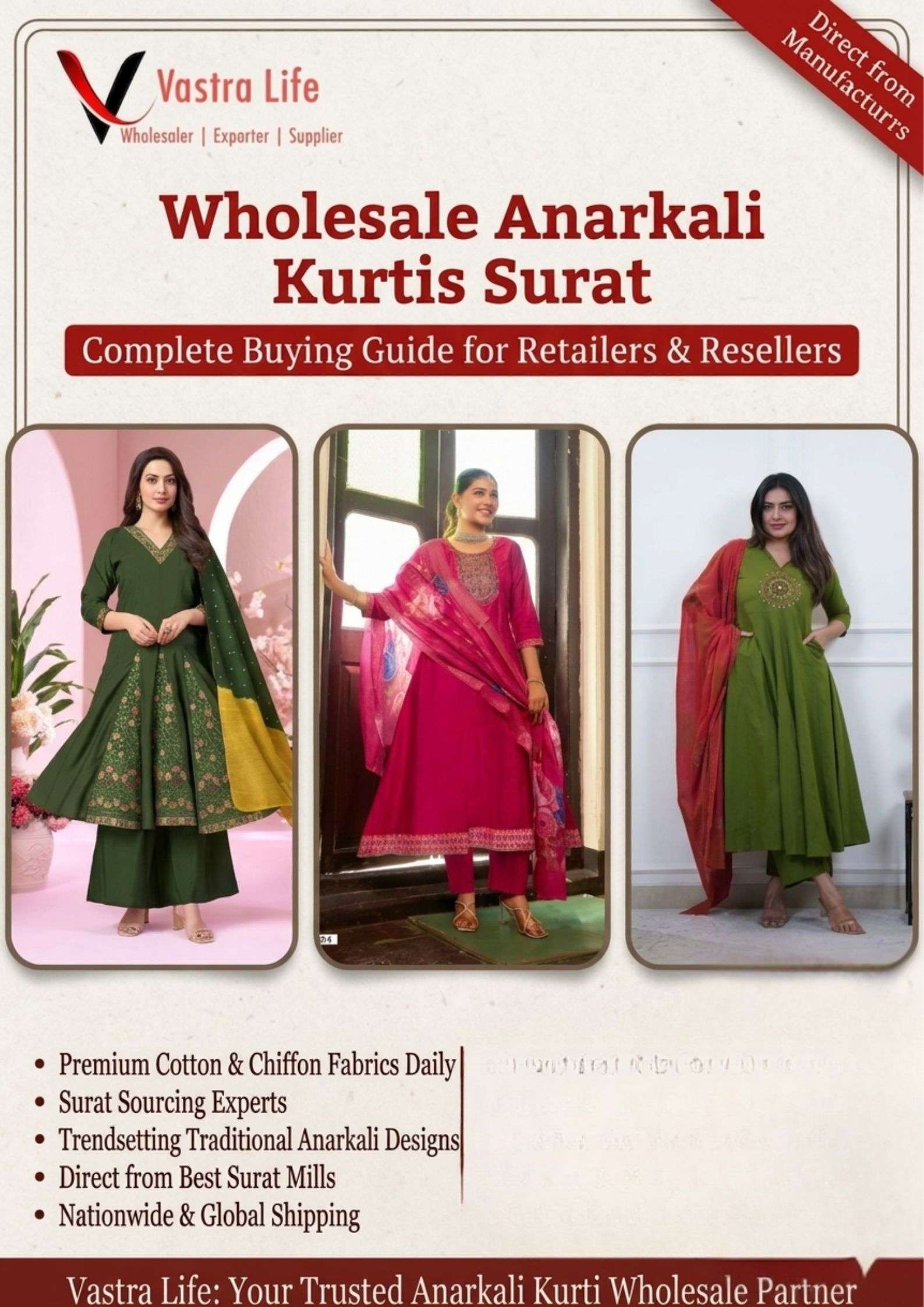 Wholesale Anarkali Kurtis Surat – Complete Buying Guide for Retailers & Resellers
