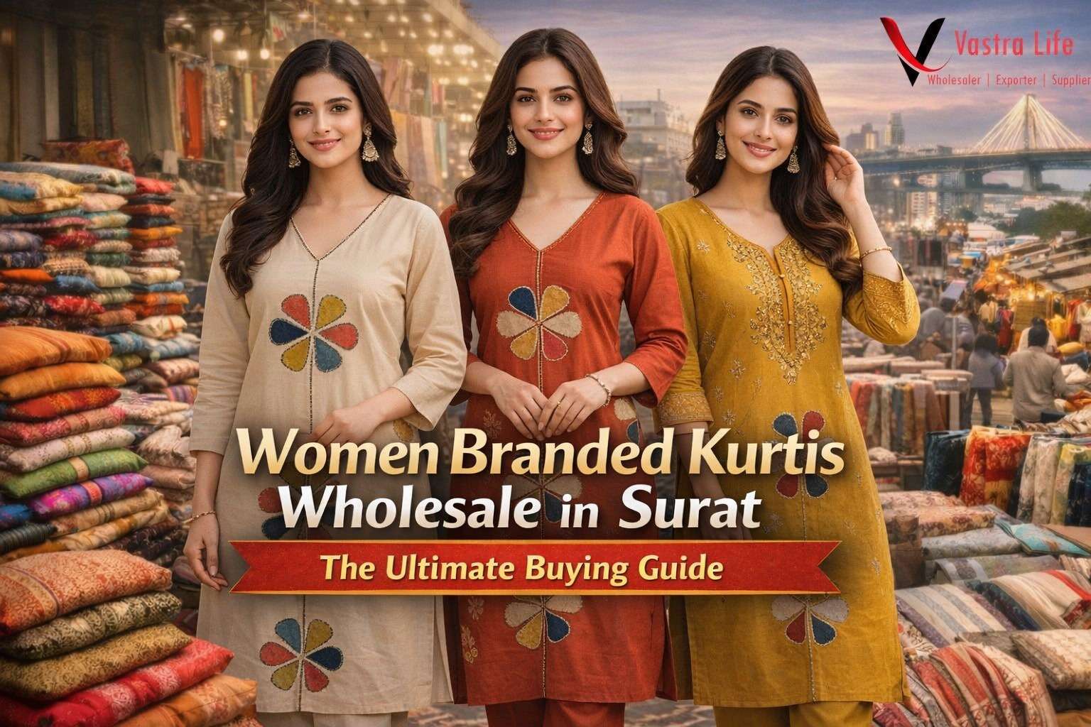 Women Branded Kurtis Wholesale in Surat – The Ultimate  Guide for Buying