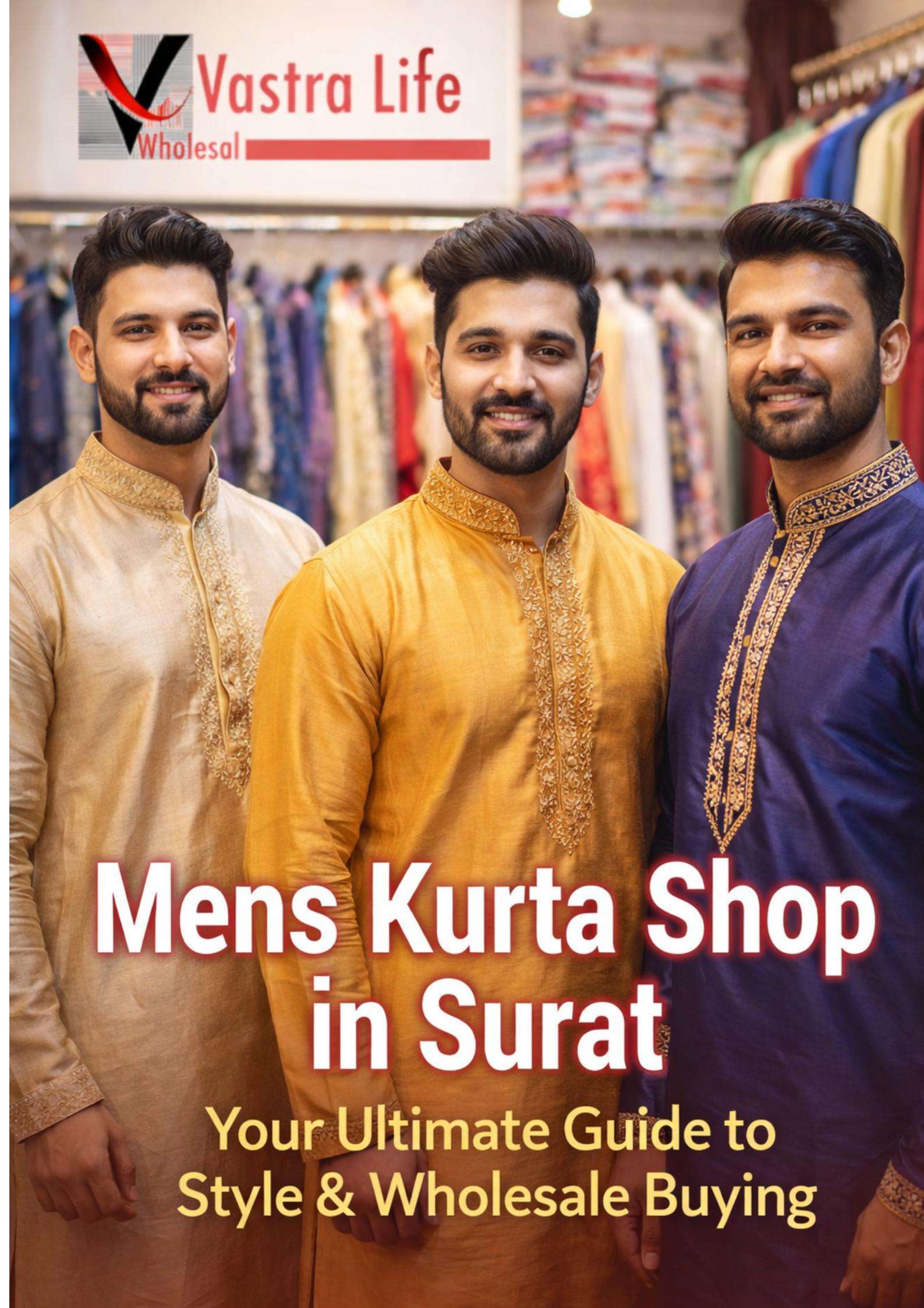 Mens Kurta Shop in Surat – Your Ultimate Guide to Style & Wholesale Buying