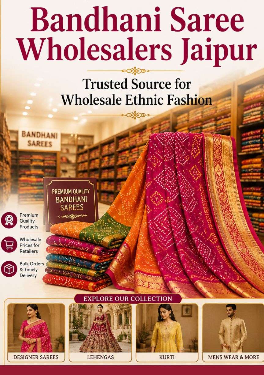 Bandhani Saree Wholesalers Jaipur – Trusted Source for Wholesale Ethnic Fashion