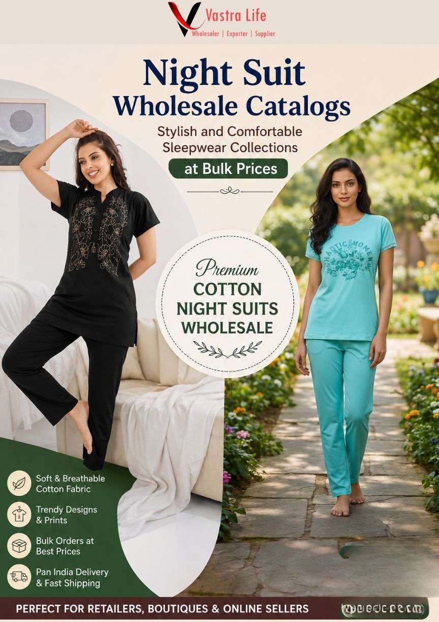 Night Suit Wholesale Catalogs – Stylish and Comfortable Sleepwear Collections at Bulk Prices