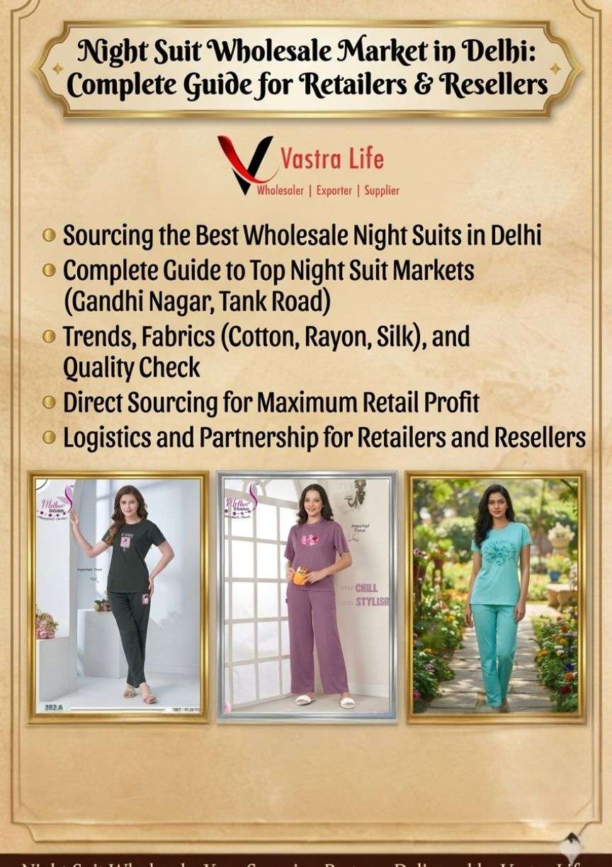 Night Suit Wholesale Market in Delhi: Complete Guide for Retailers & Resellers