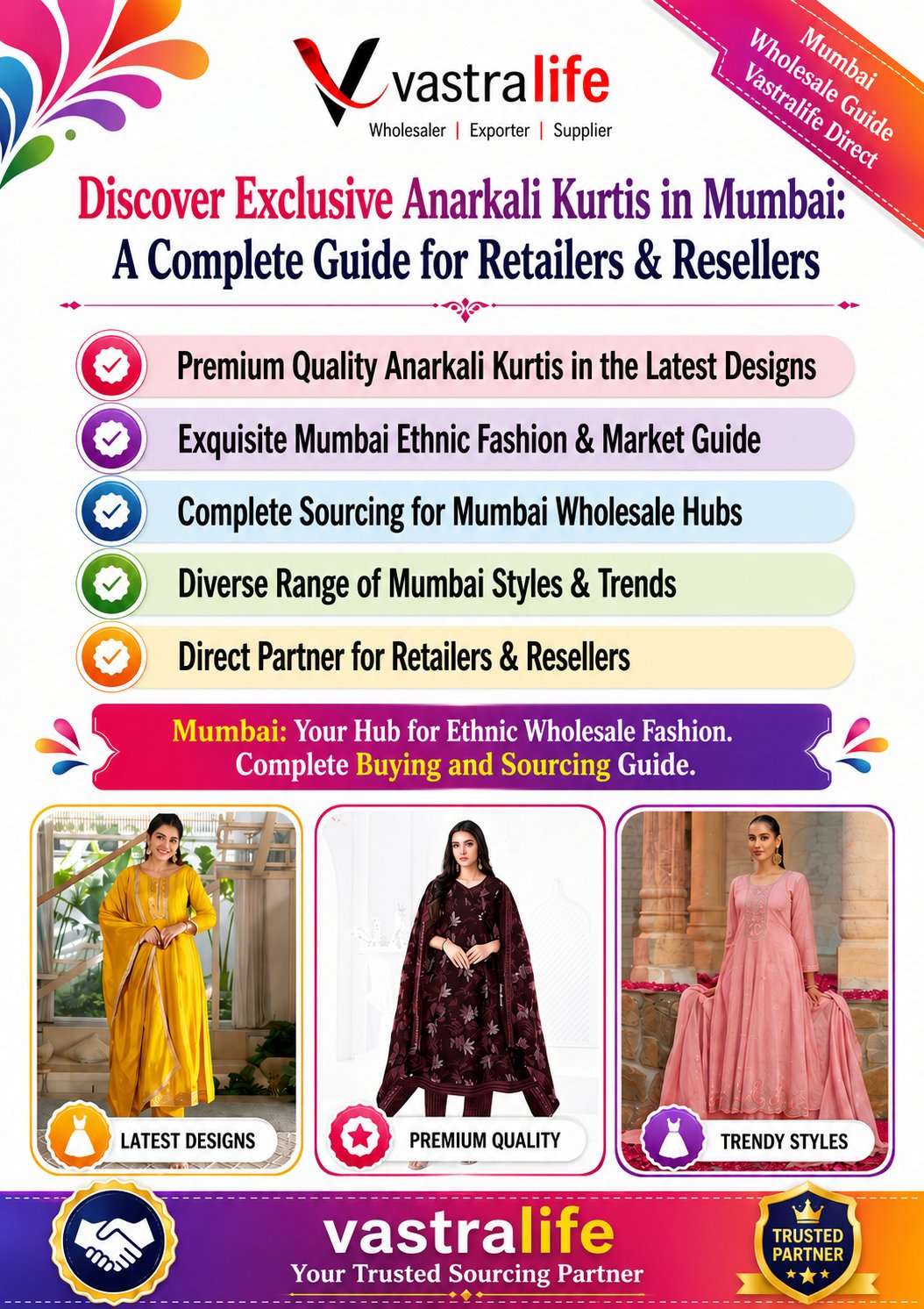 Wholesale Anarkali Kurtis in Mumbai – Complete Buying Guide for Retailers & Resellers