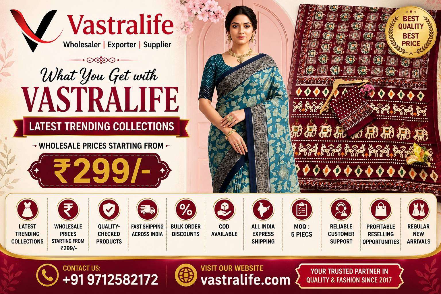 Affordable Saree Wholesaler in India 2026