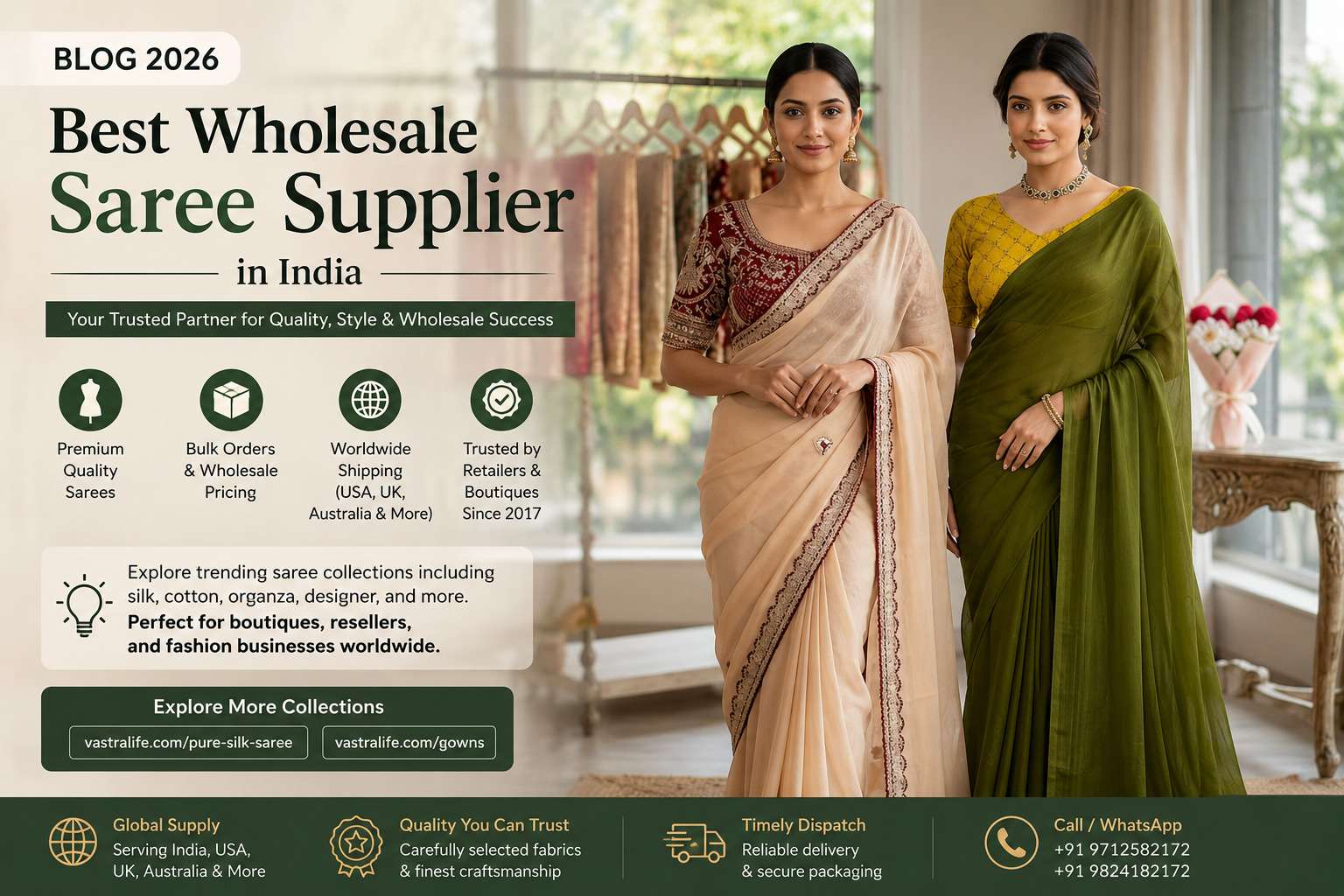 Best Wholesale Saree Supplier in India: Complete 2026 Guide for Retailers, Boutiques & Global Buyers