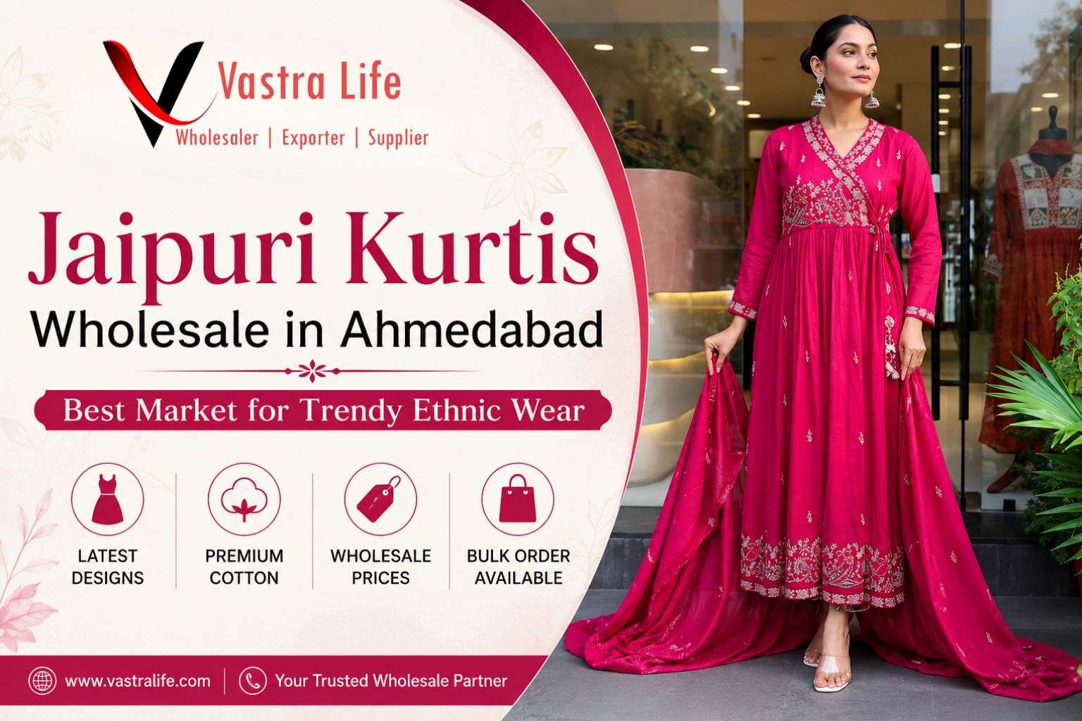 Jaipuri Kurtis Wholesale in Ahmedabad: Best Market for Trendy Ethnic Wear