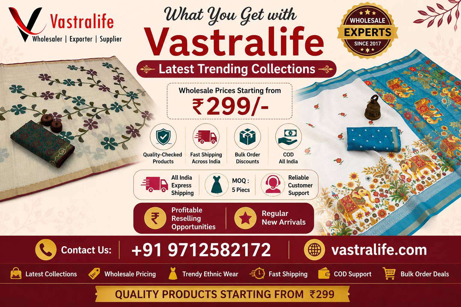 Saree Wholesaler with Fast Delivery for Resellers 2026