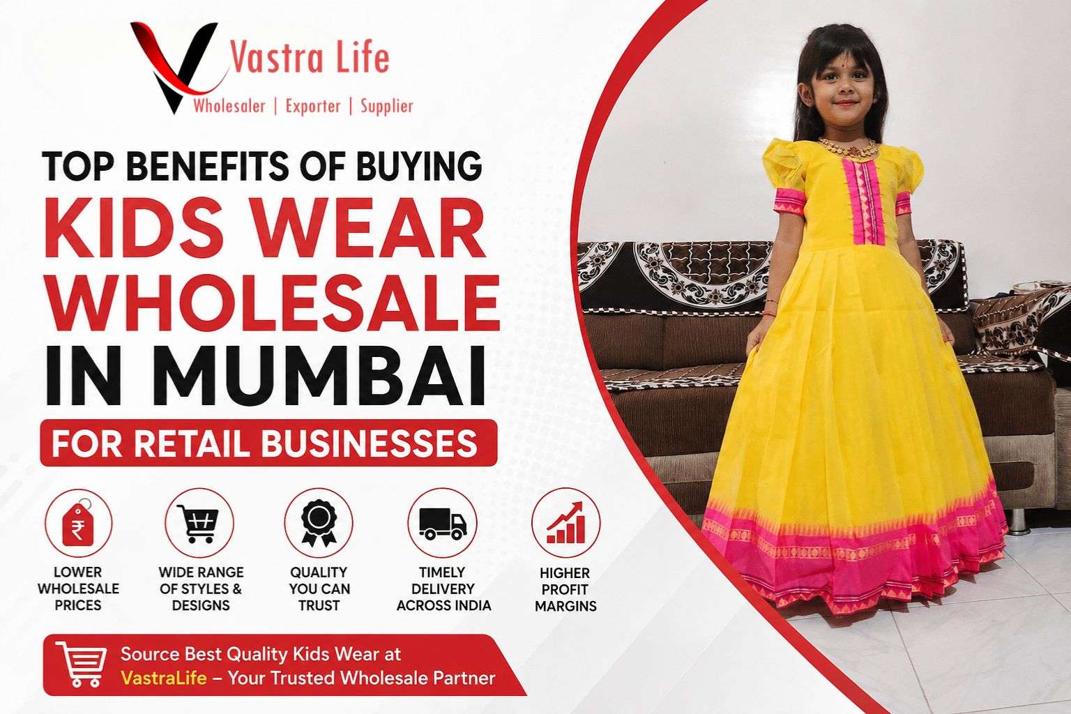 Top Benefits of Buying Kids Wear Wholesale in Mumbai for Retail Businesses