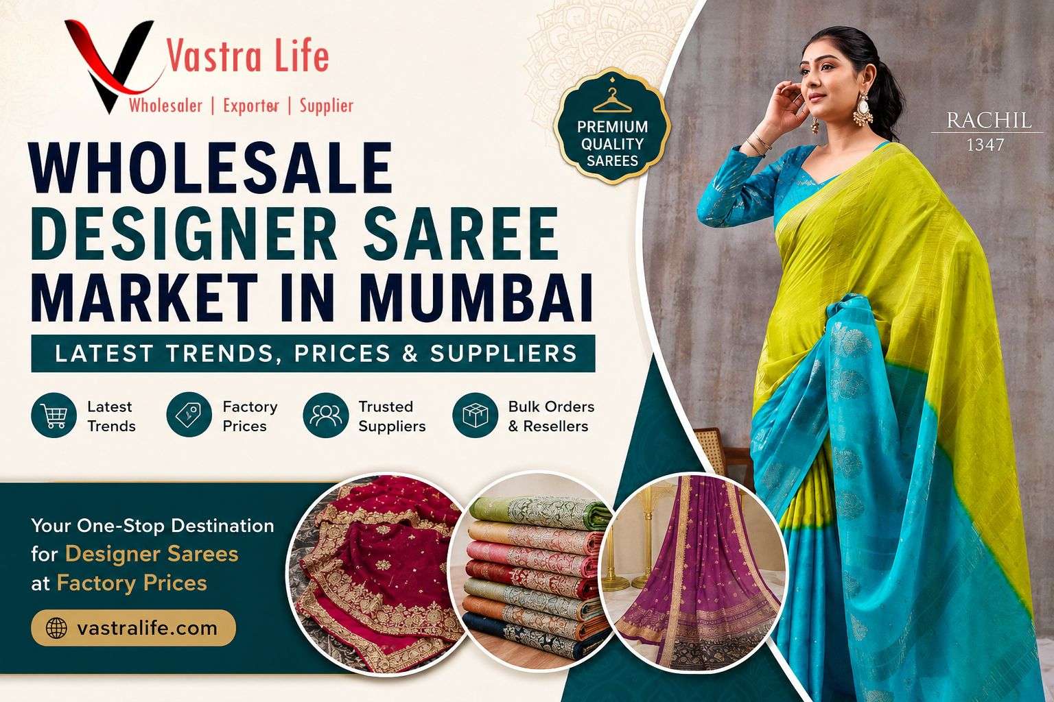 Wholesale Designer Saree Market in Mumbai: Latest Trends, Prices & Suppliers 