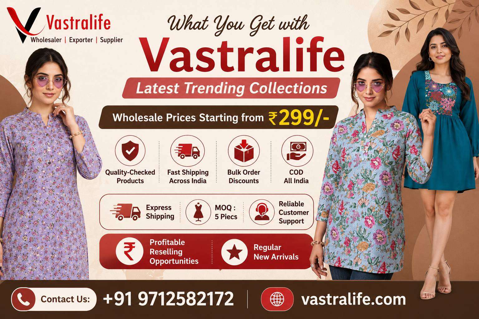 Wholesale Ethnic Kurtis Online for Resellers, Boutiques & Retail Stores 