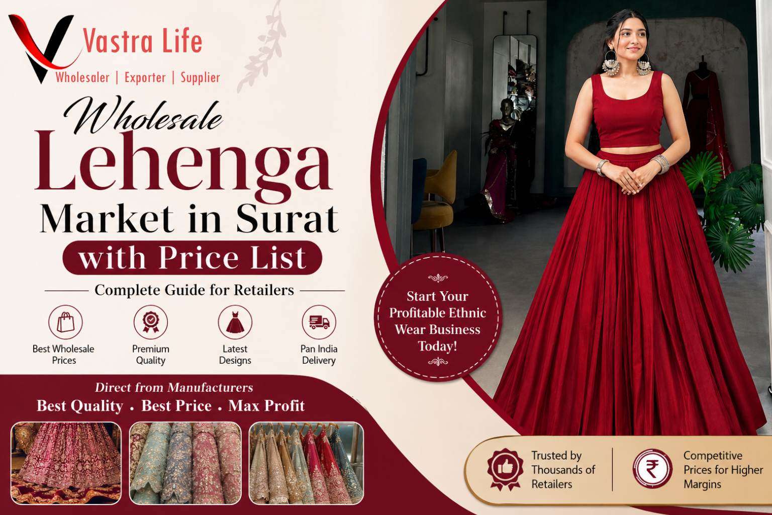 Wholesale Lehenga Market in Surat with Price List: Complete Guide for Retailers