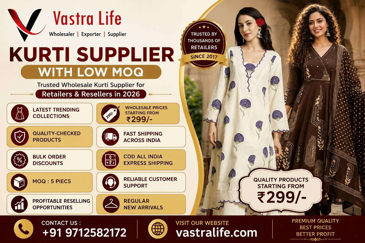  Kurti Supplier with Low MOQ  2026