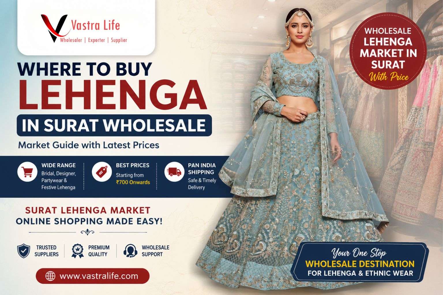 Where to Buy Lehenga in Surat Wholesale: Market Guide with Latest Price