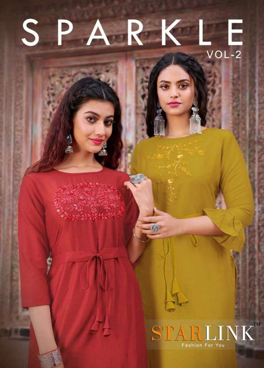 TOP-CHINNON WITH HAND WORK  KURTI by STARLINK  SPARKLE-2