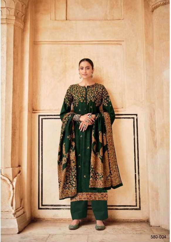 Belliza Kashmiriyat  vol 2 Designer Pashmina unstitched dress material 