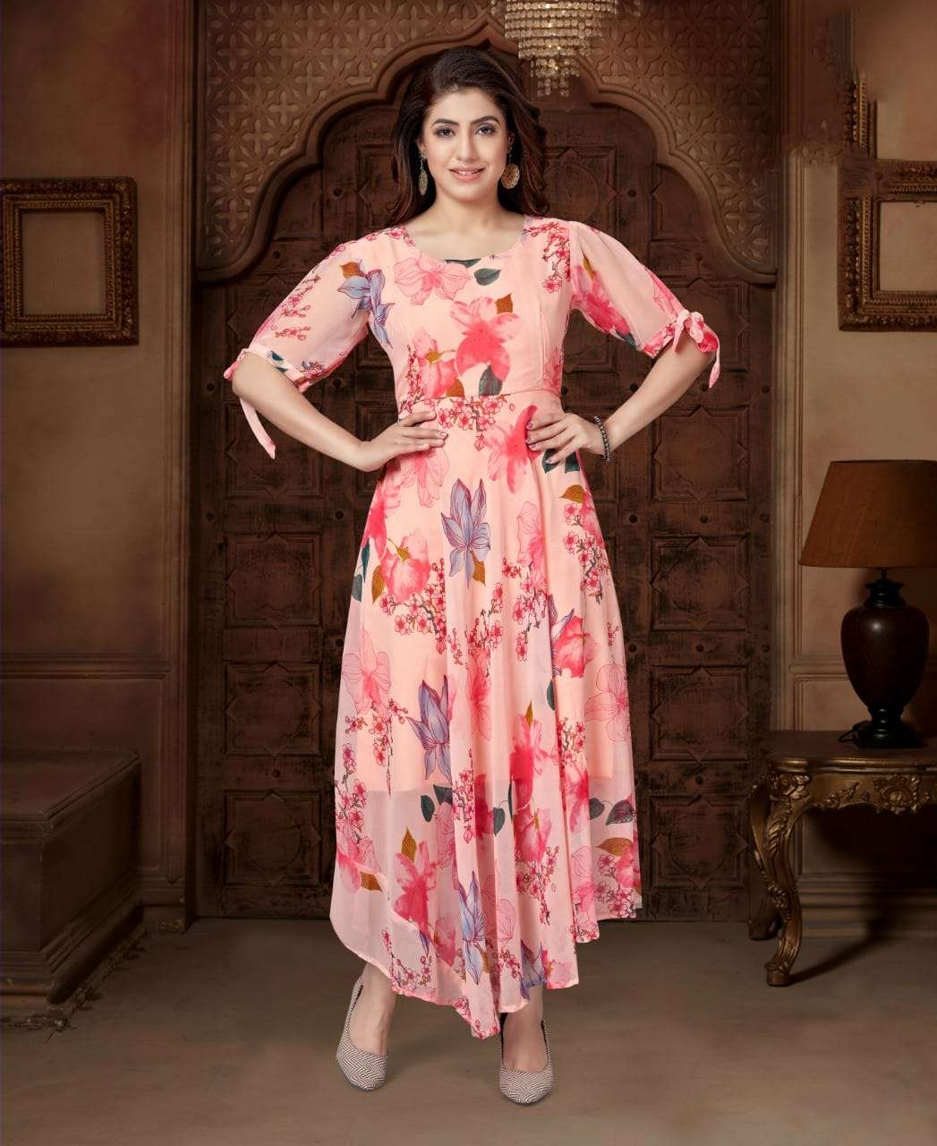 kurti pink colour wholesale designer kurtis in surat