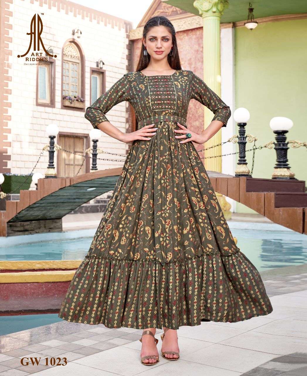 Artriddh Present  Viscose Maslin Gown Collection 