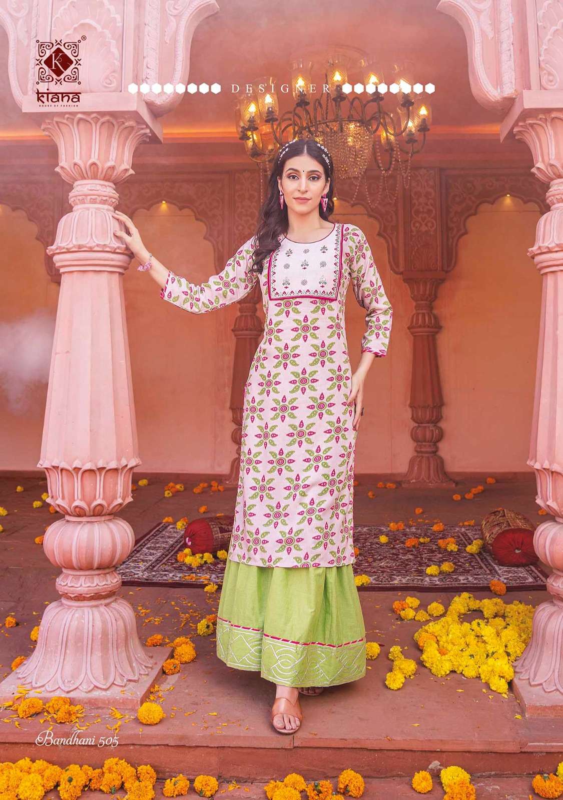  Kiana Bandhani Vol. 5  Launches Designer Kurti And Sharara Set Collection 