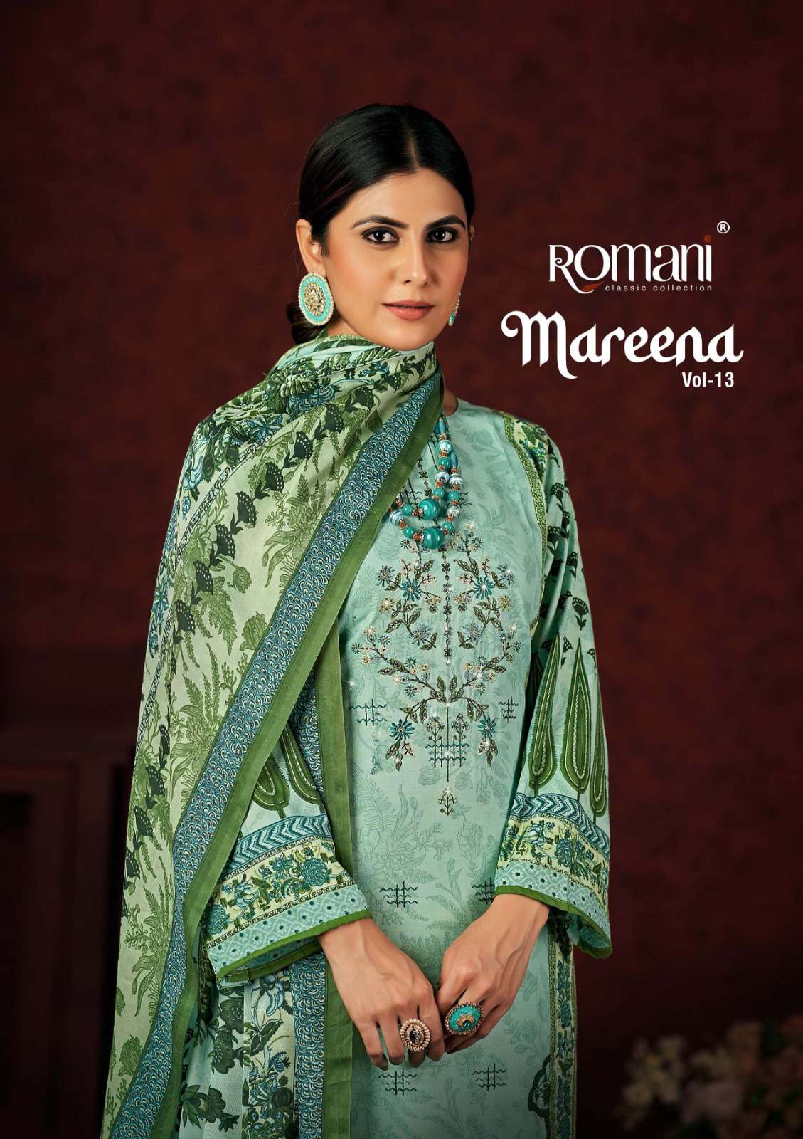 Romani Presents Mareena Vol 13 Designer Pakisthani Suit Collection 