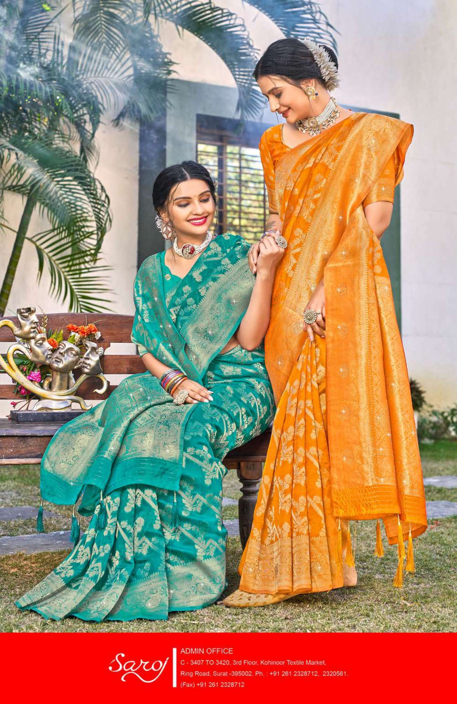 Saroj textile presents Chaaru Vol 4 Banarasi sarees catalogue Collection At Wholesale Price 