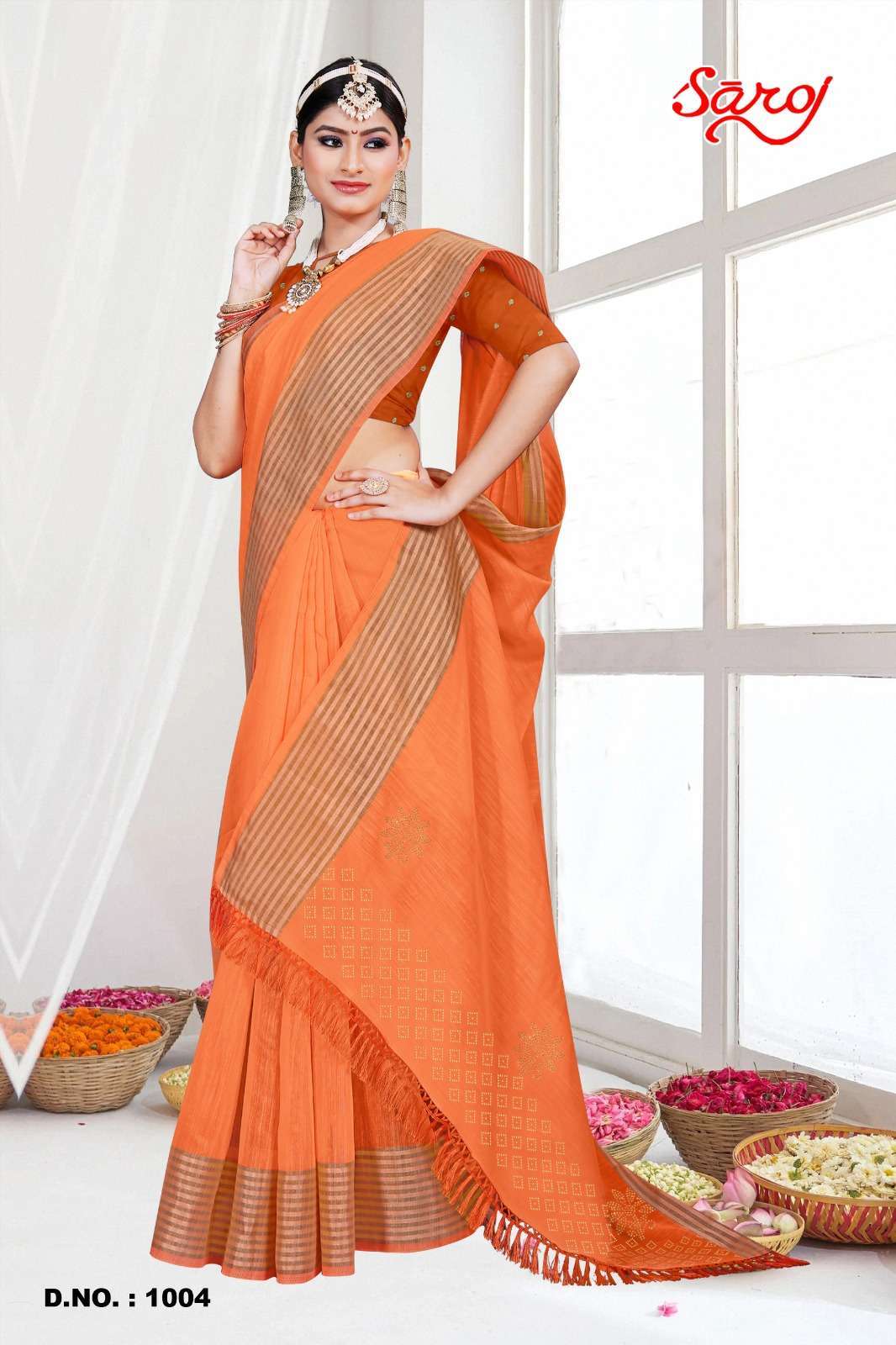 Saroj textile presents Mahotsav vol-2 cotton sarees catalogue collection 