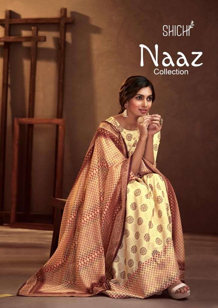 Shichi Presents Naaz designer Gown With Dupatta Collection