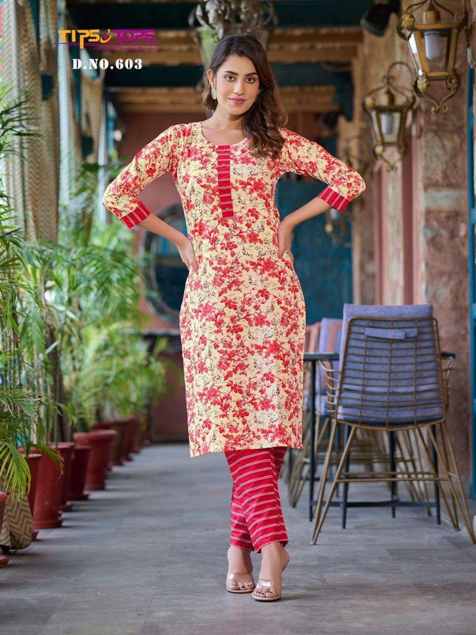 TIPS & TOPS PRESENTS  COTTON CANDY Vol 06 KURTI PANT AT WHOLESALE PRICE 