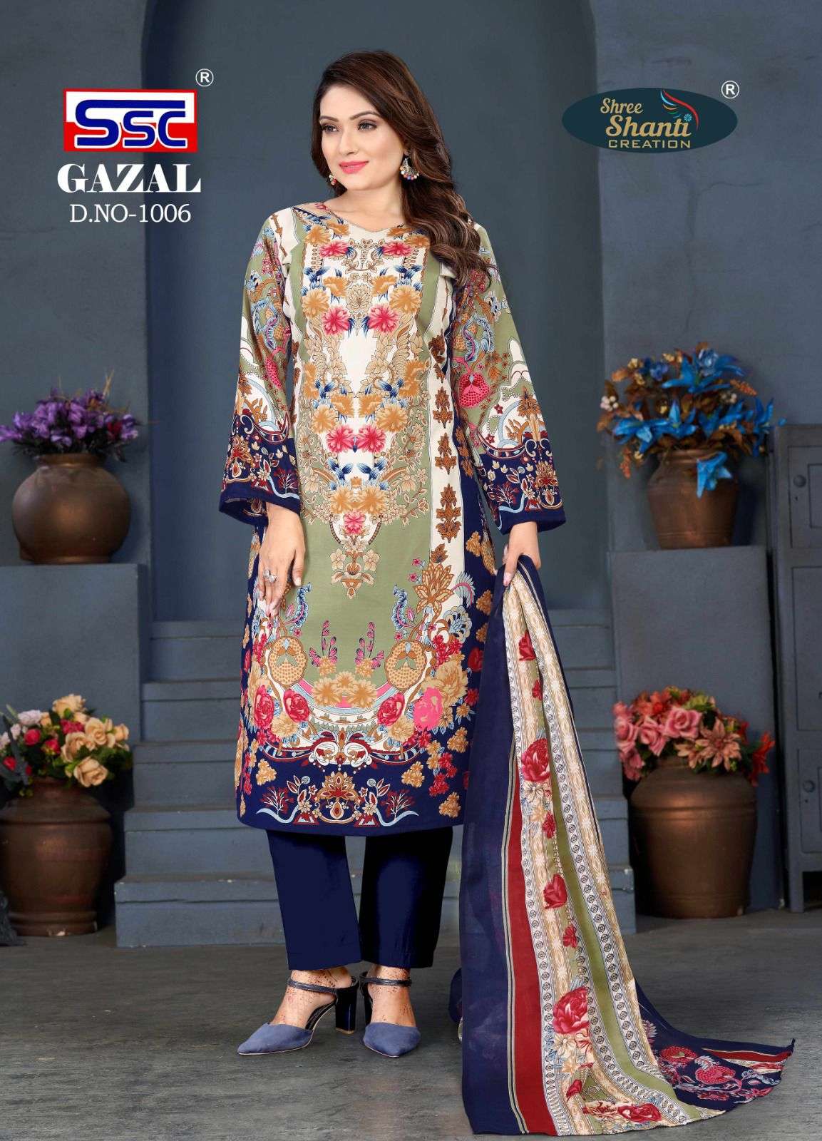Ssc present gazal vol 1 karachi style suits wholesaler of Pakistani suits