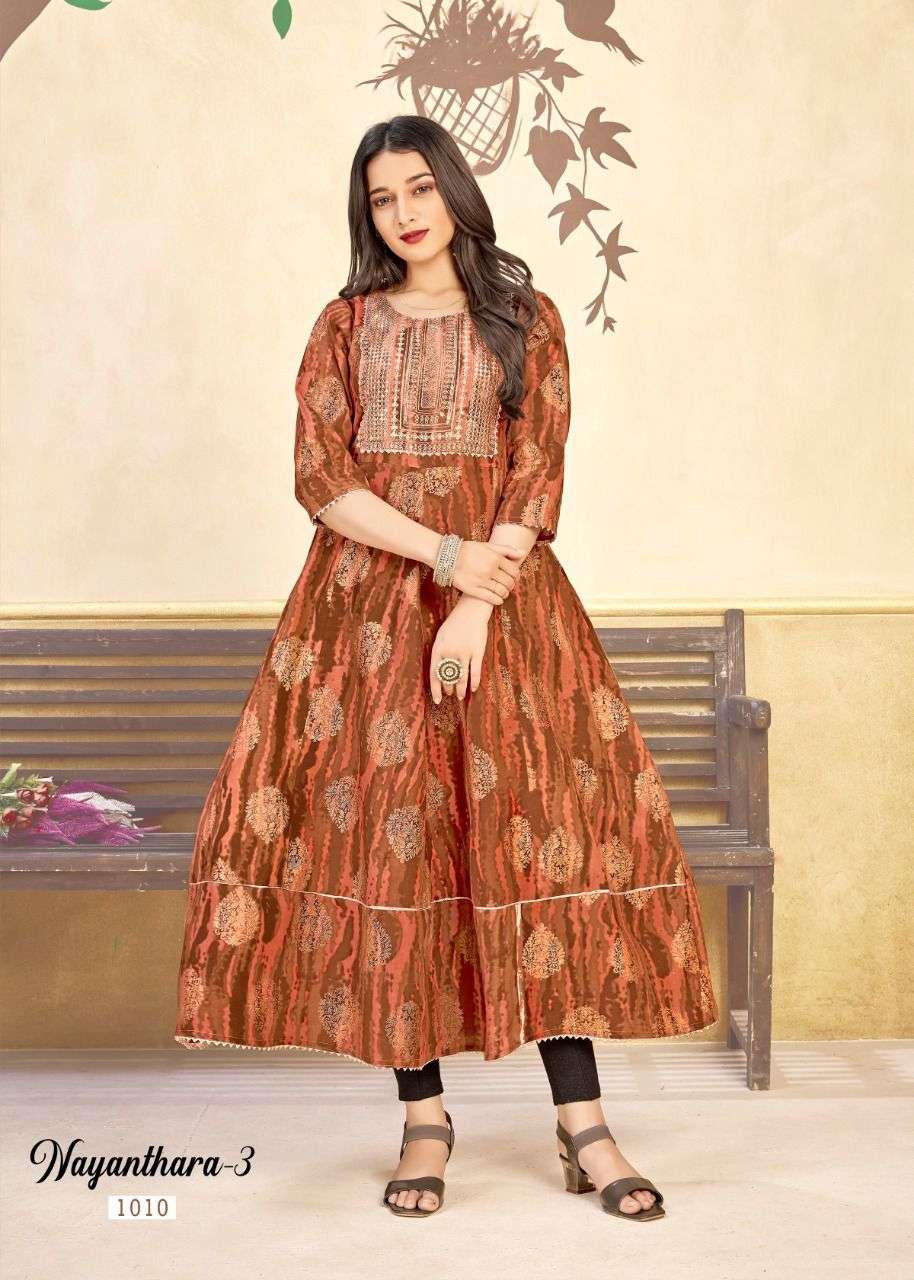 Banwery fashion Present  NAYANTHARA vol 3 anarkali gown kurti wholesale online