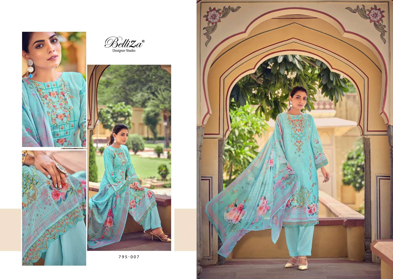 Belliza Zulika Jam Cotton Designer Dress Material wholesale online