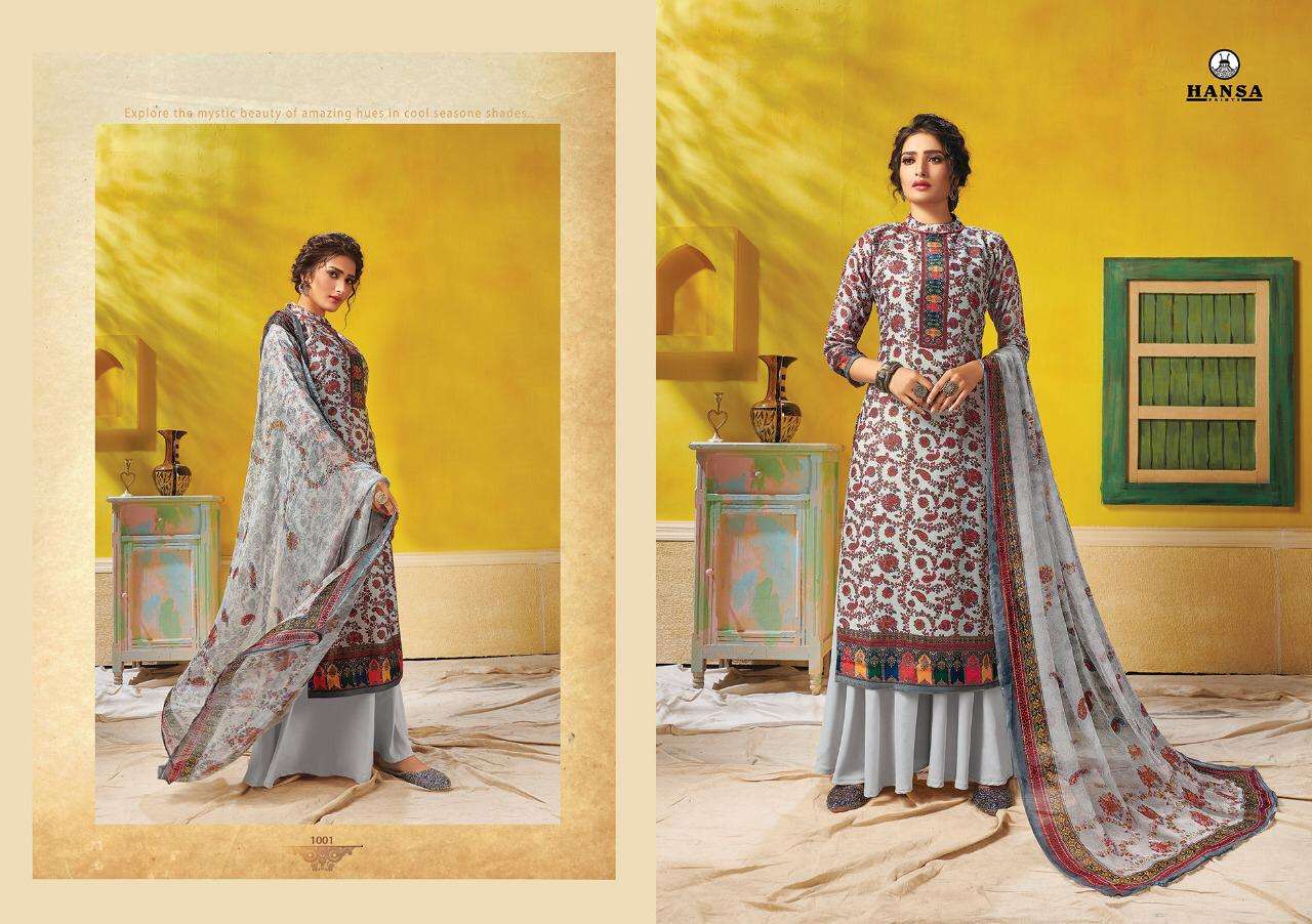 Hansa Hidaya Nazar Pashmina Dress Material  wholesale Collection in surat