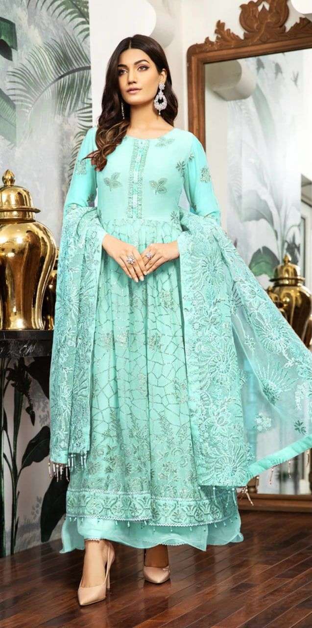 KF - 109 Net With Embroidery Pakistani Suits wholesale market