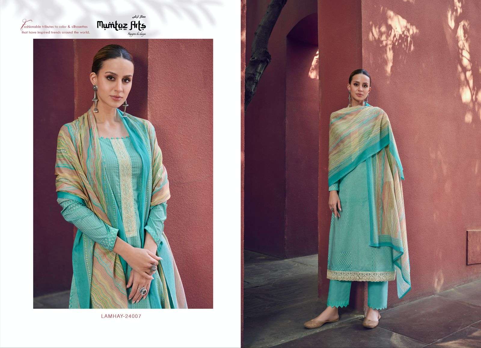 Mumtaz Lamhay Digital Printend Designer Dress Material wholesale  Collection in surat