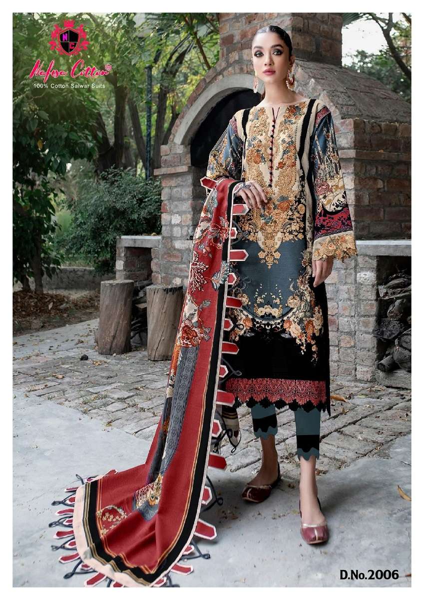 Nafisa Esra Vol 2 Digital Style Karachi Cotton  pakistani Dress Material wholesale collection