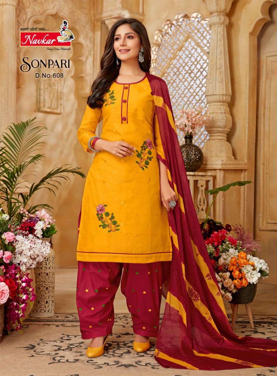 Navkar Sonpari Vol 6 Embroidery Ready Made Collection wholesale in surat