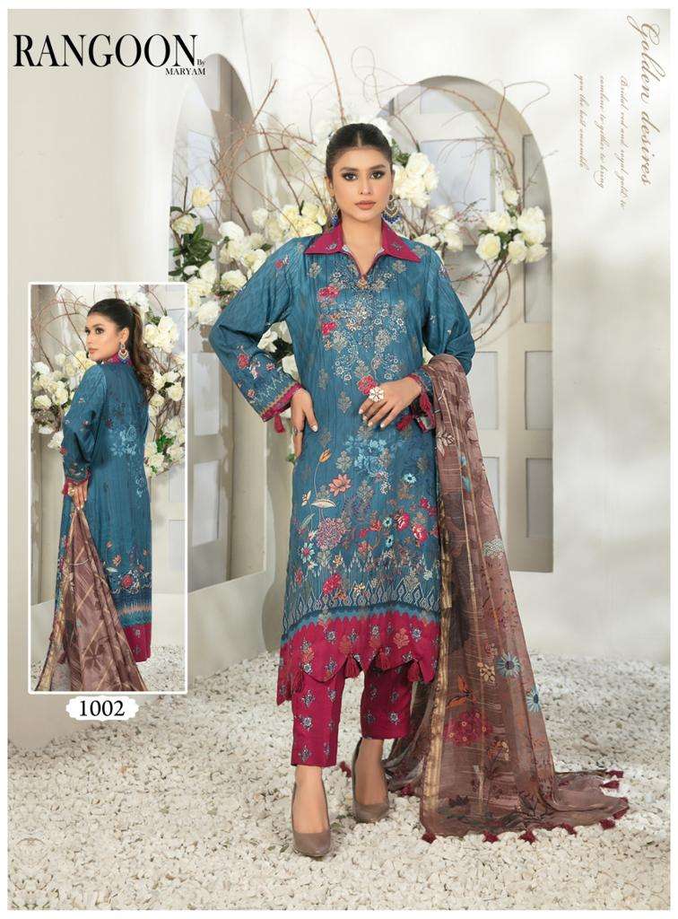 Rangoon By Maryam Karachi Cotton Dress Material wholesale  Collection in delhi
