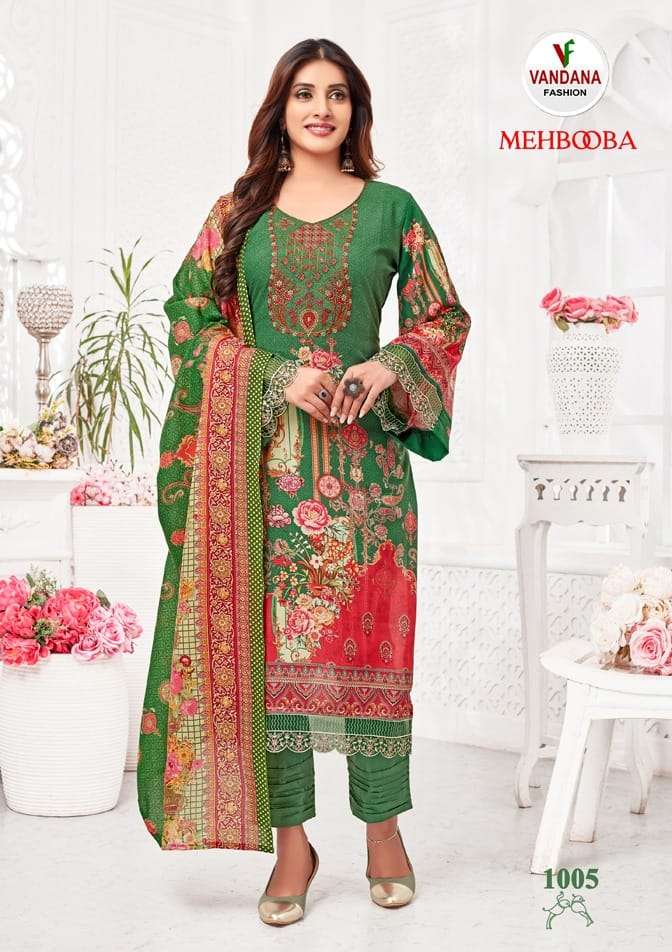 Vandana F Mehbooba 1 Pure Cotton Karachi Dress Material wholesale in surat